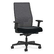 HON Ignition 2.0 4-Way Stretch Mid-Back Mesh Task Chair, Supports Up to 300 lb, 17" to 21" Seat Height, Black (HONI2M2AMC10IRT)