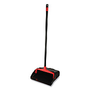 O-Cedar Commercial Maxi-Plus Lobby Dust Pan with Rear Wheels, 13 x 35, 30" Handle, Plastic, Black, 6/Carton (DVOCB962082)