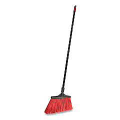 O-Cedar Commercial MaxiStrong Angle Broom, 56" Handle, Black, 6/Carton (DVOCB064205)