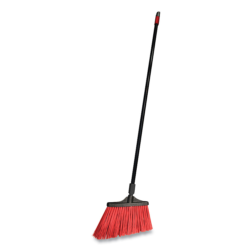 O-Cedar Commercial MaxiStrong Angle Broom, 56" Handle, Black, 6/Carton (DVOCB064205)