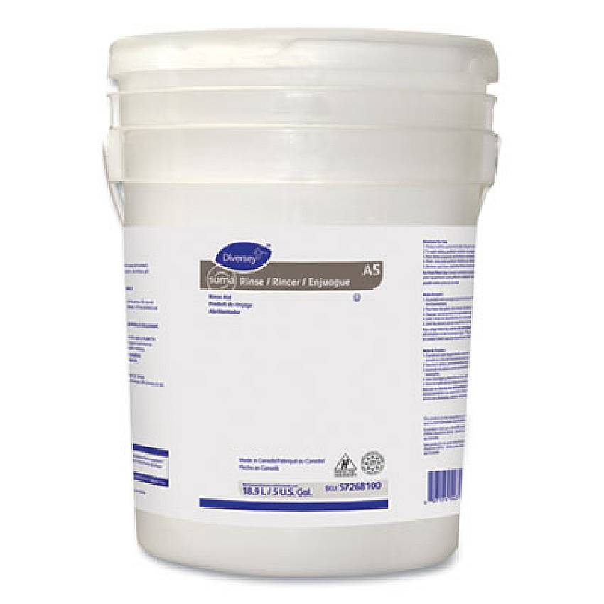 Diversey Suma Rinse A5 Rinse Aid, 5 gal Pail (DVO57268100)