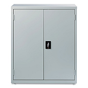 Alera Economy Assembled Storage Cabinets, 3 Shelves, 36" x 18" x 42", Light Gray (ALEHCM4218LG)