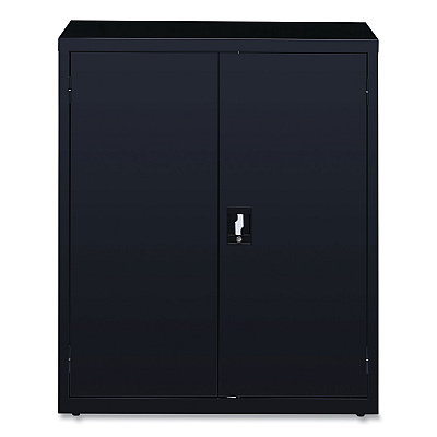 Alera Economy Assembled Storage Cabinets, 3 Shelves, 36" x 18" x 42", Black (ALEHCM4218BK)