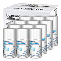 Boardwalk Metered Air Freshener Refill, Fresh Linen Scent Refill, 7 oz Aerosol Can, 12/Carton (BWK911)