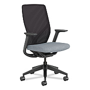 HON Flexion Mesh Back Task Chair, Supports Up to 300 lb, 14.81" to 19.7" Seat Height, Black/Basalt (HONFXTSAMAX25NL)