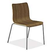 HON Ruck Laminate Chair, Supports Up to 300 lb, 18" Seat Height, Pinnacle Seat/Back, Silver Base (HONRUCK1LPINCP8)