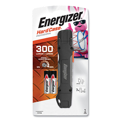 Energizer Hardcase Professional Task LED Flashlight, 2 AA Batteries (Included), Black (EVETUF2AAPE)
