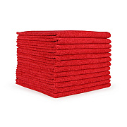 Smart Choice Microfiber Cloths 14x14 38gm Red, Pack Of 12 (PNP915170R)