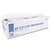 AmerCareRoyal Bun Pan Bag for Full-Size Pans, 21" x 6" x 35", Clear, 200/Carton (RPPBPB2135)