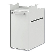 HON Fuse Undermount Storage Pedestal, 1 Shelf/1 Cubby, Left/Right Orientation, White, 10 x 14.37 x 20 (HONHAUFHR15PJWL)