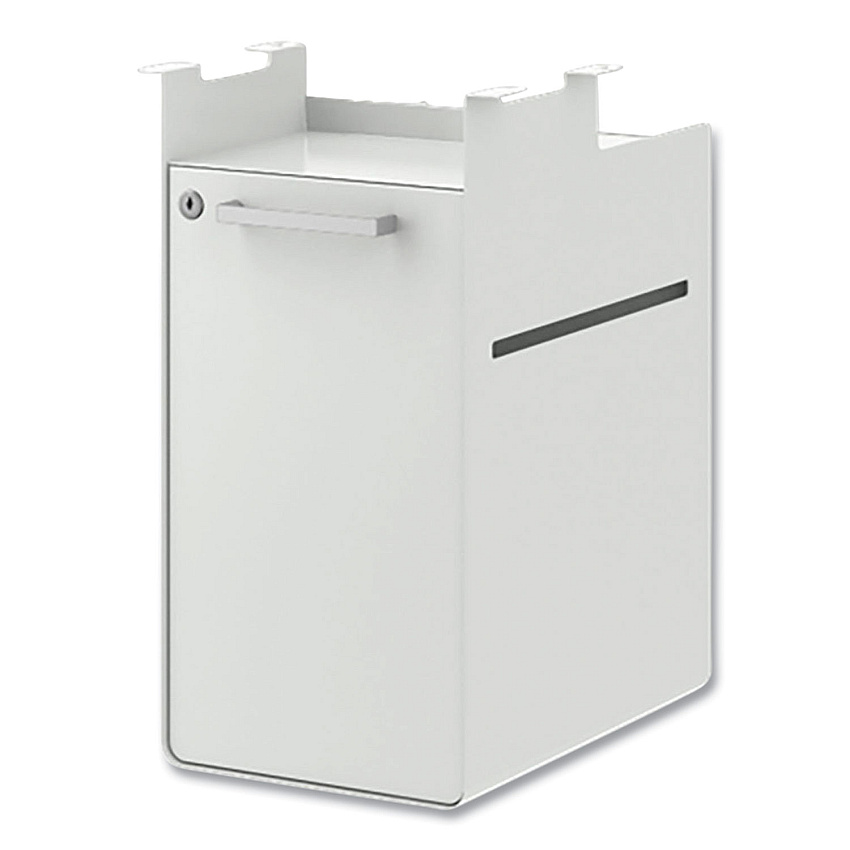 HON Fuse Undermount Storage Pedestal, 1 Shelf/1 Cubby, Left/Right Orientation, White, 10 x 14.37 x 20 (HONHAUFHR15PJWL)