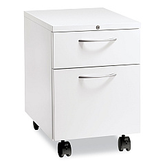 HON Flagship Mobile Pedestal, Left/Right, 2-Drawer: Box/File, Letter, White, 15 x 22.88 x 22 (HON15923ALPJW)