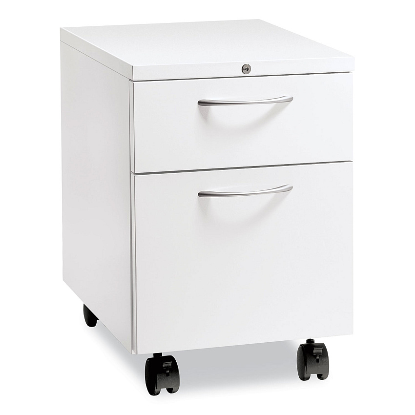 HON Flagship Mobile Pedestal, Left/Right, 2-Drawer: Box/File, Letter, White, 15 x 22.88 x 22 (HON15923ALPJW)