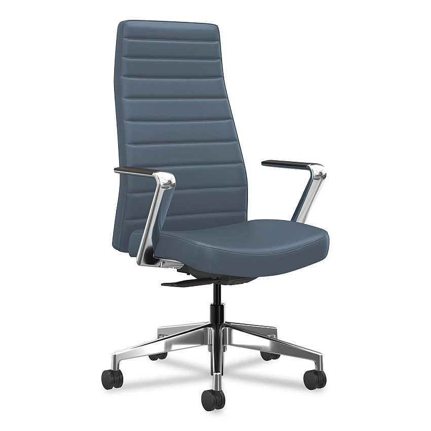 HON Cofi Executive High Back Chair, Supports up to 300 lb, Nimbus Seat, Nimbus Back, Polished Aluminum Base (HONCEUW0PU93C9P)