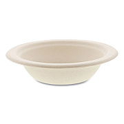 Boardwalk Bagasse PFAS-Free Dinnerware, Round Bowl, 12 oz, Tan, 1,000/Carton (BWKBOWL12NPFA)
