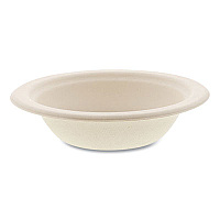 Boardwalk Bagasse PFAS-Free Dinnerware, Round Bowl, 12 oz, Tan, 1,000/Carton (BWKBOWL12NPFA)