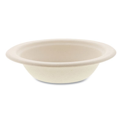 Boardwalk Bagasse PFAS-Free Dinnerware, Round Bowl, 12 oz, Tan, 1,000/Carton (BWKBOWL12NPFA)