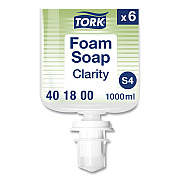 Tork Clarity Hand Soap Refill, Unscented, 1 L, 6/Carton (TRK401800)