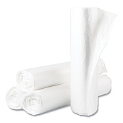 Inteplast Group High-Density Commercial Can Liner Value Pack, 45 gal, 14 mic, 40" x 46", Natural, Interleaved Roll, 25 Bags/Roll, 10 Rolls/CT (IBSVALH4048N16)