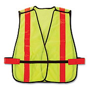 ergodyne GloWear 8080BAX Non-Certified X-Back Hi-Vis Safety Vest, Polyester, One Size Fits Most, Lime/Orange (EGO26040)