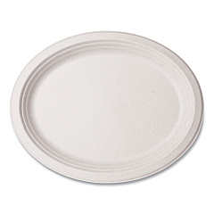 Vegware Nourish Molded Fiber Tableware, Compostable, Platter, 8 x 10, White, 500/Carton (VEGWH710)