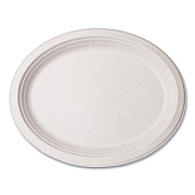 Vegware Molded Fiber Tableware, Compostable, Platter, 7 x 10, White, 500/Carton (VEGWHBRG710)