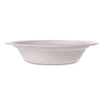 Vegware Nourish Molded Fiber Tableware, Compostable, Bowl, 12 oz, White, 1,000/Carton (VEGWH12B)