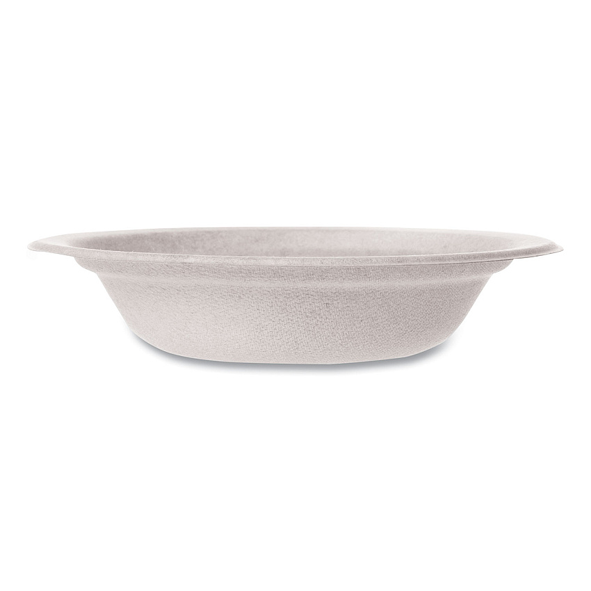 Vegware Nourish Molded Fiber Tableware, Compostable, Bowl, 12 oz, White, 1,000/Carton (VEGWH12B)