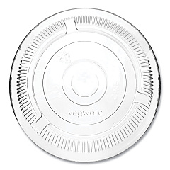 Vegware 96 Series Cold Cup Lids, Compostable, Fits 96-Series Cups,1,000/Carton (VEGC96FCH)