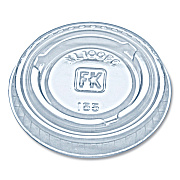 Fabri-Kal Portion Cup Lids, Fits 0.75 oz to 1 oz Portion Cups, Clear, 2,500/Carton (FABXL100PC)