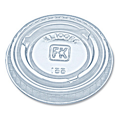 Fabri-Kal Portion Cup Lids, Fits 0.75 oz to 1 oz Portion Cups, Clear, 2,500/Carton (FABXL100PC)