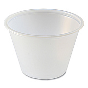 Fabri-Kal Portion Cups, 2.5 oz, Translucent, 125/Sleeve, 20 Sleeve/Carton (FABPC250)