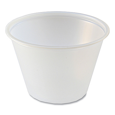 Fabri-Kal Portion Cups, 2.5 oz, Translucent, 125/Sleeve, 20 Sleeve/Carton (FABPC250)
