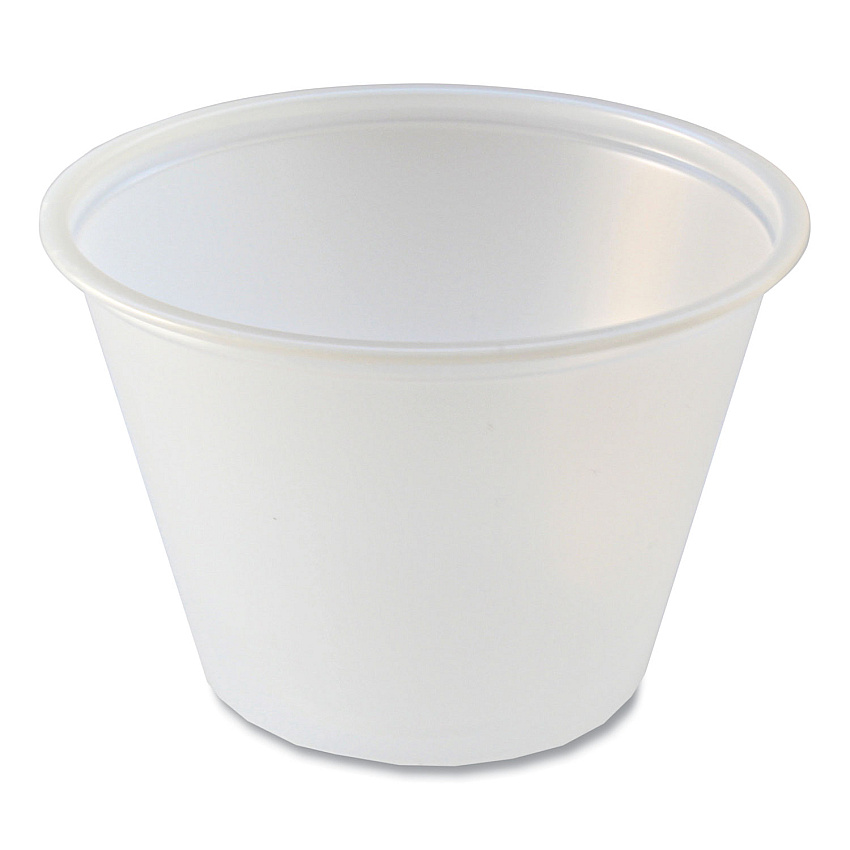 Fabri-Kal Portion Cups, 2.5 oz, Translucent, 125/Sleeve, 20 Sleeve/Carton (FABPC250)