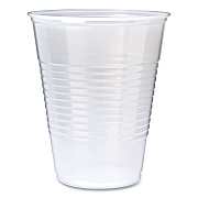 Fabri-Kal RK Ribbed Cold Drink Cups, 9 oz, Clear, 100/Sleeve, 25 Sleeves/Carton (FABRK9)
