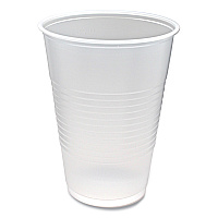 Fabri-Kal RK Ribbed Cold Drink Cups, 10 oz, Clear, 100/Sleeve, 25 Sleeves/Carton (FABRK10)