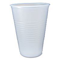 Fabri-Kal RK Ribbed Cold Drink Cups, 14 oz, Clear, 50/Sleeve, 20 Sleeves/Carton (FABRK14)