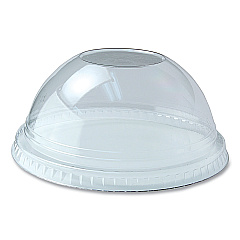 Fabri-Kal Kal-Clear/Nexclear Drink Cup Lids, Dome Lid with 1" Hole, Fits 5 oz to 24 oz Cups, Clear, 1,000/Carton (FABDLKC1624)