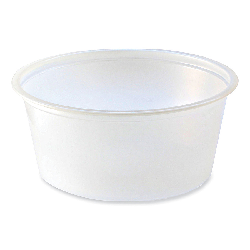 Fabri-Kal Portion Cups, 3.25 oz, Translucent, 125/Sleeve, 20 Sleeve/Carton (FABPC325)