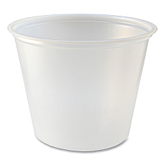 Fabri-Kal Portion Cups, 5.5 oz, Translucent, 125/Sleeve, 20 Sleeve/Carton (FABPC550)