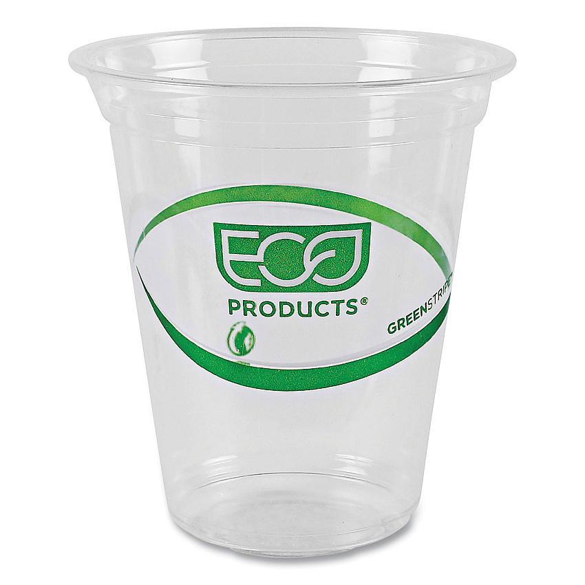 Eco-Products GreenStripe Renewable and Compostable Cold Cups Convenience Pack, Clear, 16 oz, 50/Pack (ECOEPCC16GSPK)