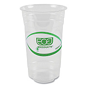 Eco-Products GreenStripe Renewable and Compostable PLA Cold Cups, 24 oz, 50/Pack, 20 Packs/Carton (ECOEPCC24GS)