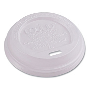 Eco-Products EcoLid Renewable/Compostable Hot Cup Lids, PLA, Fits 8 oz Hot Cups, 50/Packs, 16 Packs/Carton (ECOEPECOLID8)