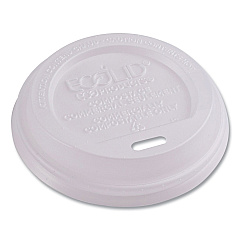 Eco-Products EcoLid Renewable/Compostable Hot Cup Lids, PLA, Fits 8 oz Hot Cups, 50/Packs, 16 Packs/Carton (ECOEPECOLID8)