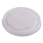 Eco-Products World Art PLA-Laminated Soup Container Lids, Fits 8 oz Sizes, Translucent, Plastic, 50/Pack, 20 Packs/Carton (ECOEPECOLIDSPS)