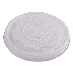 Eco-Products World Art PLA-Laminated Soup Container Lids, Fits 8 oz Sizes, Translucent, Plastic, 50/Pack, 20 Packs/Carton (ECOEPECOLIDSPS)