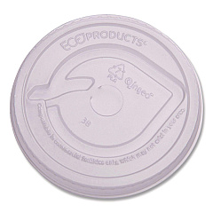 Eco-Products GreenStripe Cold Cup Flat Lids, Fits 9 oz to 24 oz Cups, Clear, 100/Pack, 10 Packs/Carton (ECOEPFLCC)
