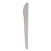 Eco-Products Plantware Compostable Cutlery, Knife, 6", White, 1,000/Carton (ECOEPS011W)