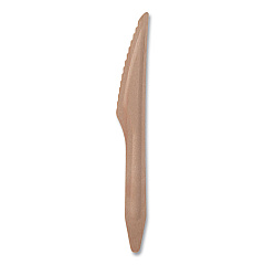 Eco-Products Wood Cutlery, Knife, Natural, 500/Carton (ECOEPS211W)
