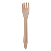 Eco-Products Wood Cutlery, Fork, Natural, 500/Carton (ECOEPS212W)
